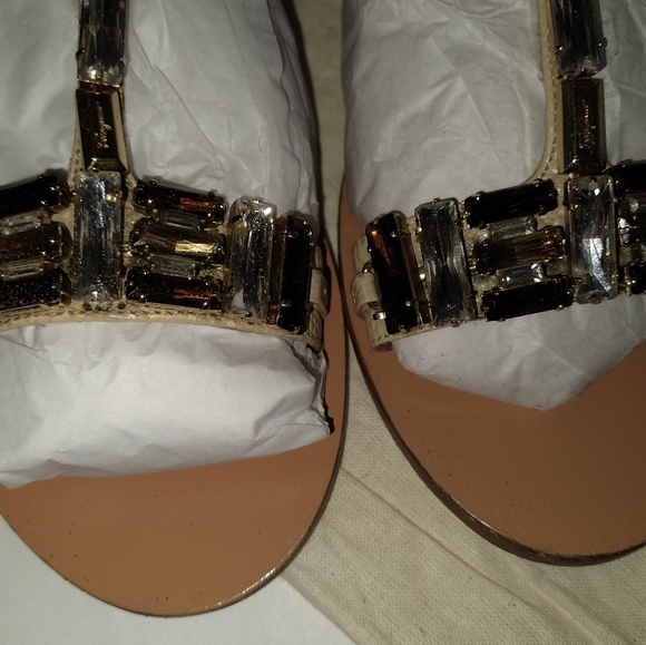 Salvatore Ferragamo Gelso Crystal Sandals. - Picture 2 of 4